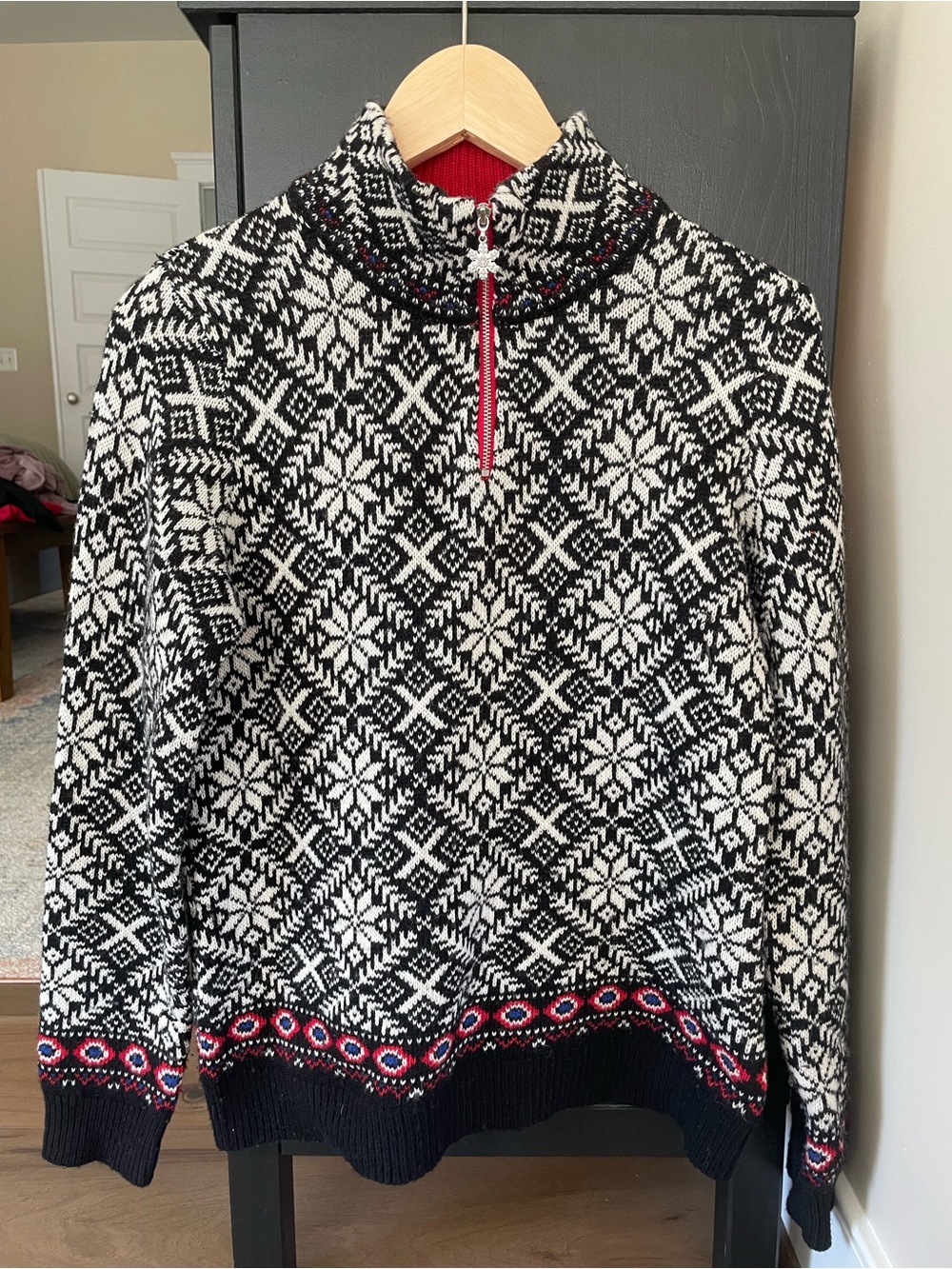 Cambridge Dry Goods Nordic Winter Sweater, Lambswool blend, small